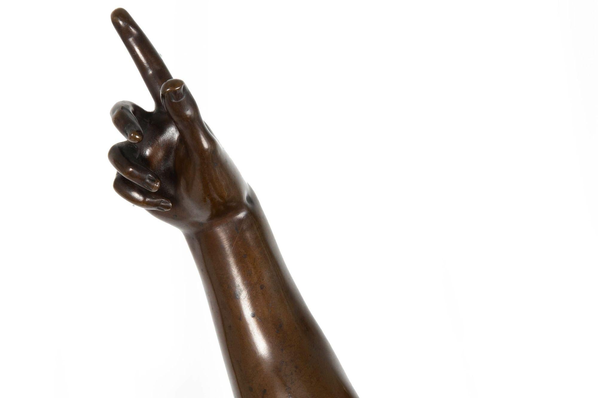 Grand Tour Barbedienne French Bronze Sculpture “Mercury” after Giambologna 11