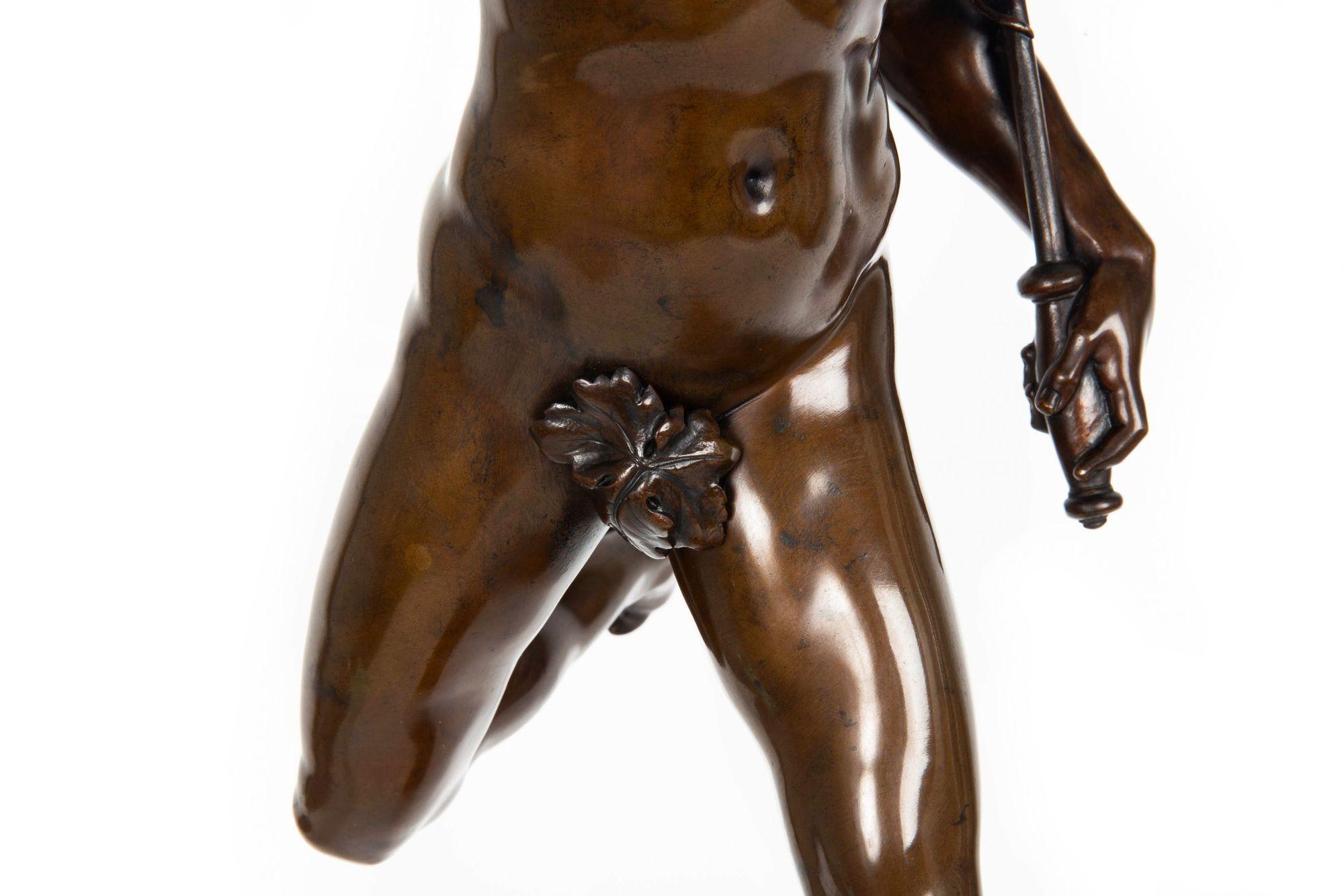 Grand Tour Barbedienne French Bronze Sculpture “Mercury” after Giambologna 3