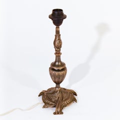 Grand Tour. Baroque style bronze table lamps, Italy, 1920s