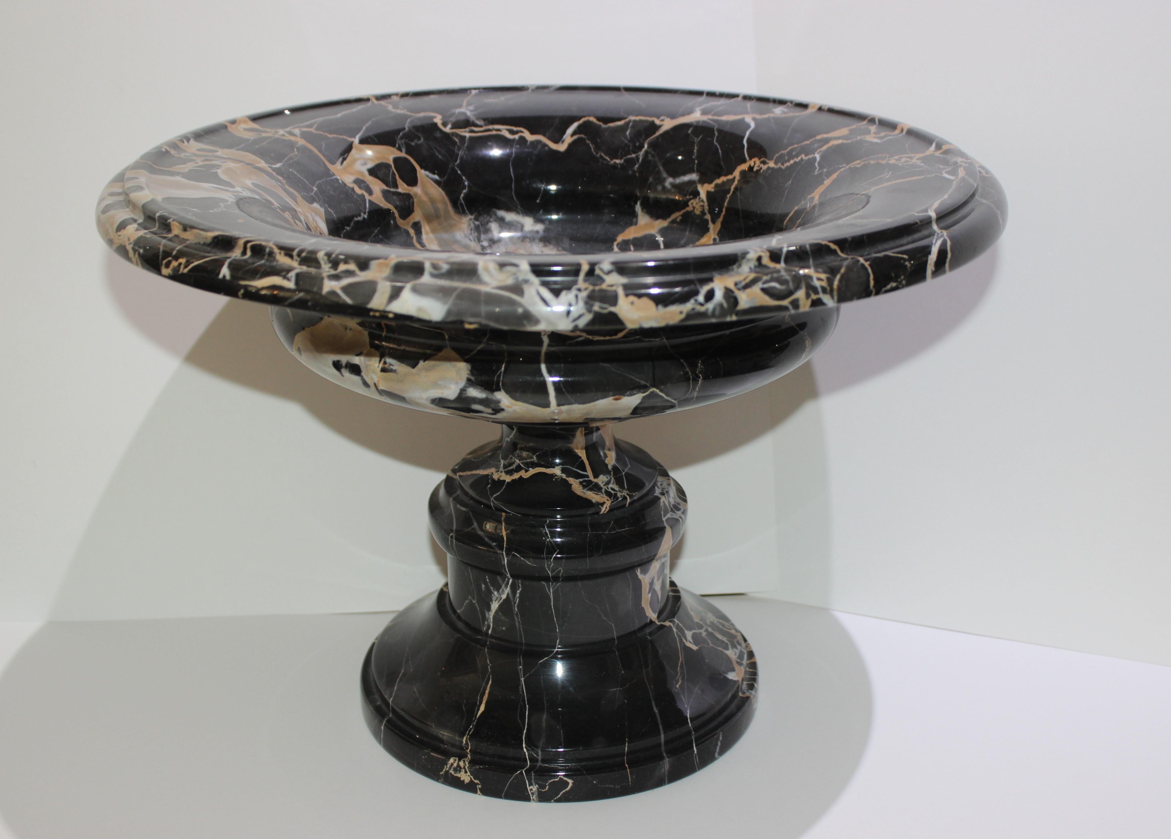 Grand Tour Variegated Black Portoro Marble Tazza urn from a Palm Beach estate


Note: the last picture 2 pictures show the Tazza Urn bowl in a staged setting -- Only the tazza urn is for sale in this listing.