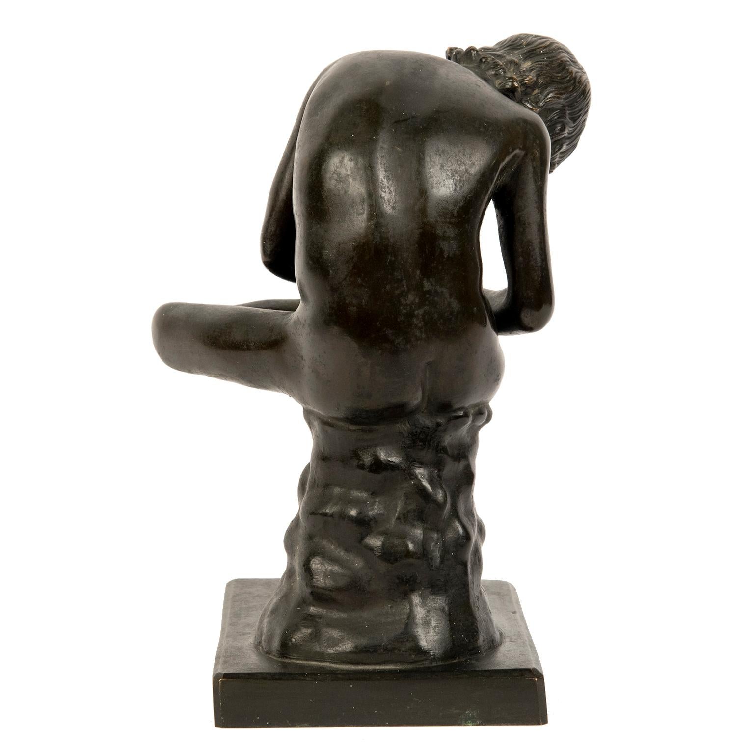 Grand Tour „Junge mit Dorn“ oder Spinario-Bronzeskulptur (Italienisch)