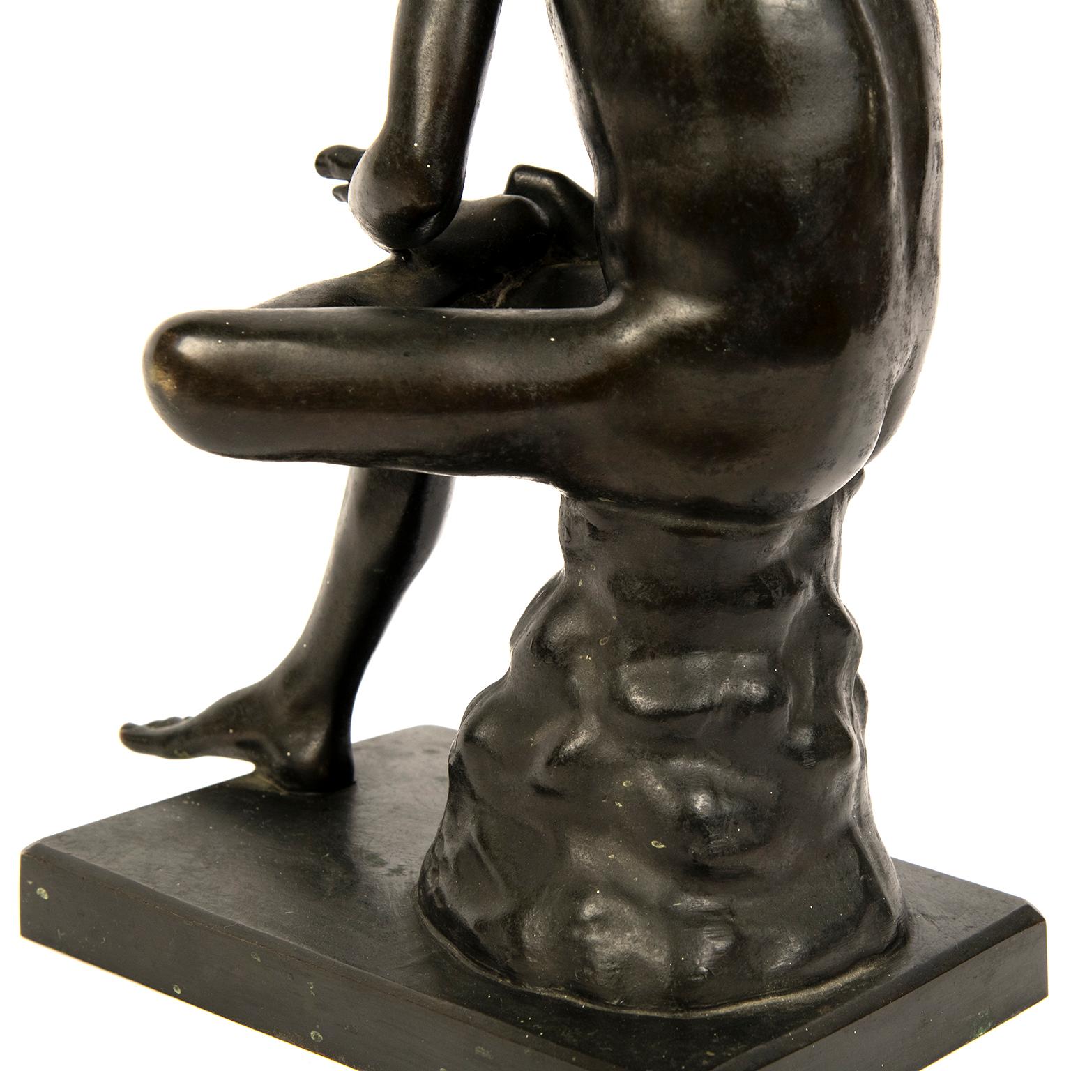 Grand Tour “Boy with Thorn” or Spinario Bronze Sculpture 2