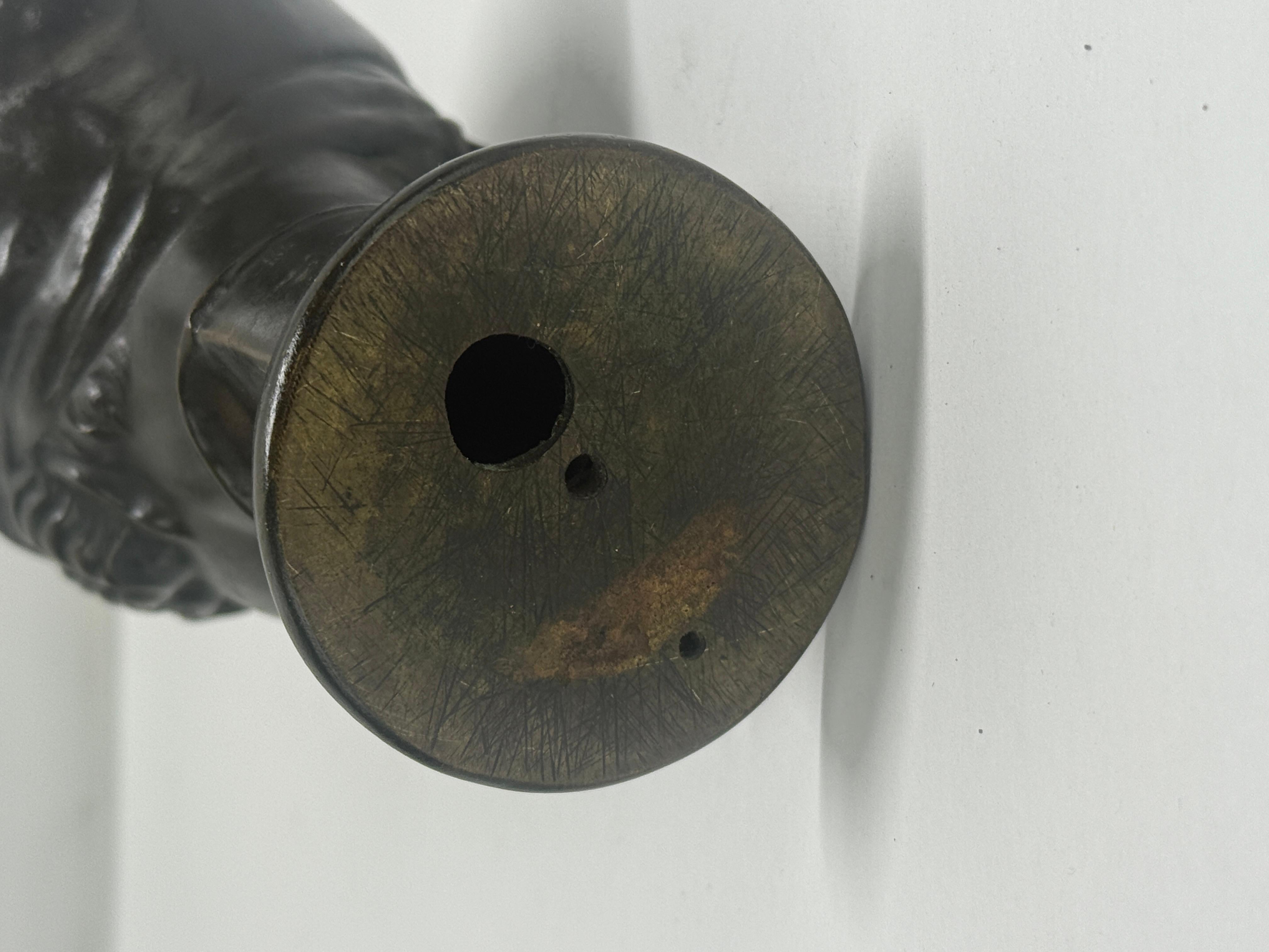 Grand Tour Bronzebüste einer griechisch-römischen Jungfrau, französisch, um 1880 im Angebot 5