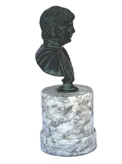 Grand Tour Bronze Bust of a Roman Emperor