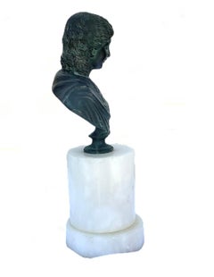 Grand Tour Bronze Bust of a Roman Goddess