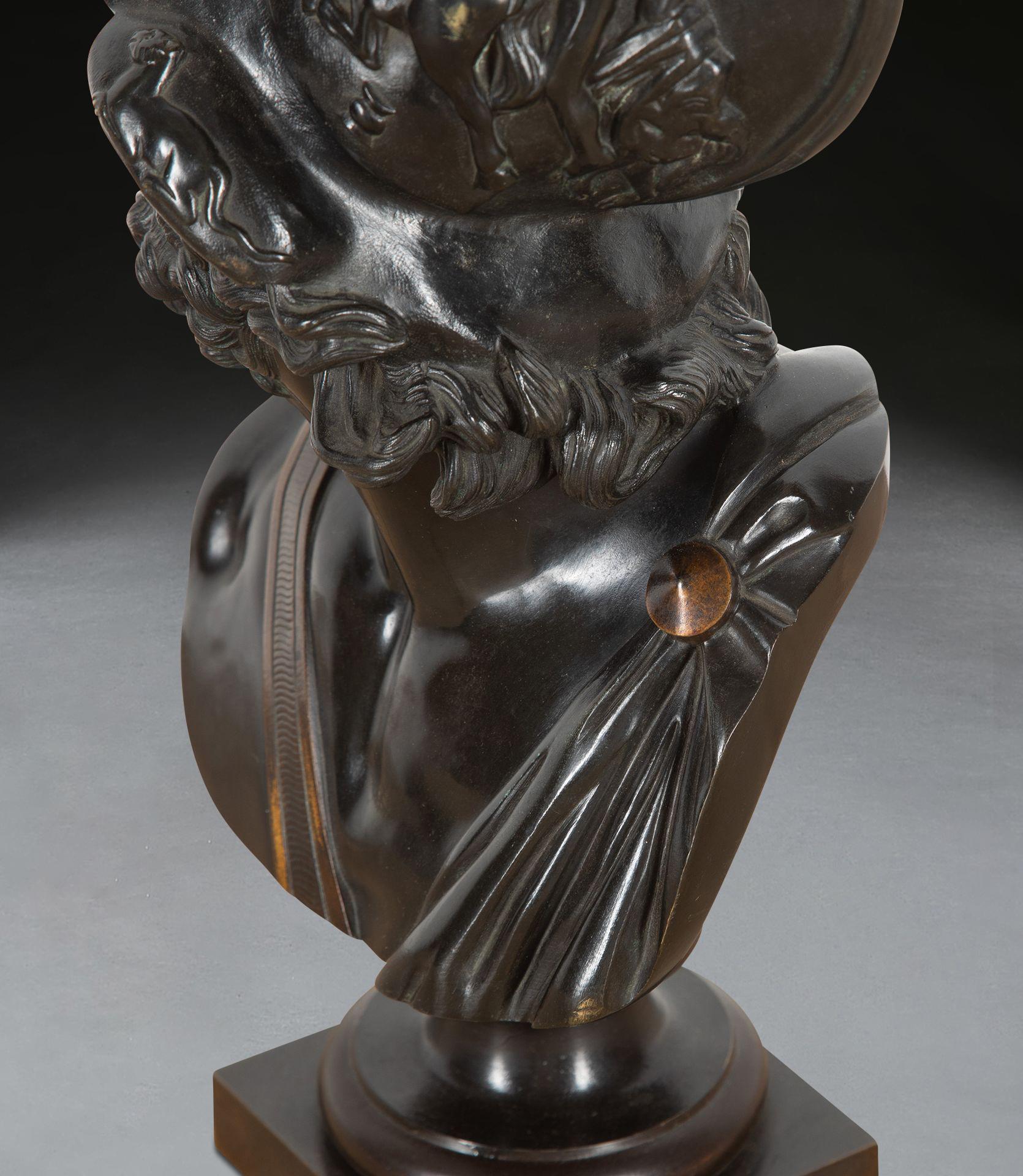 Grand Tour Bronze Bust of Ajax 4