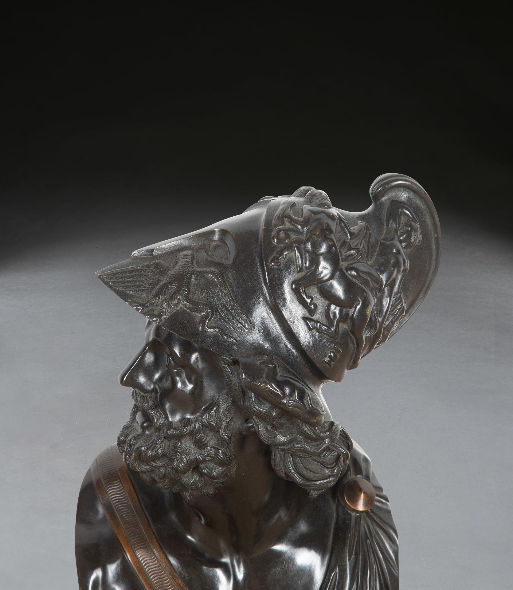 Mid-19th Century Grand Tour Bronze Bust of Ajax