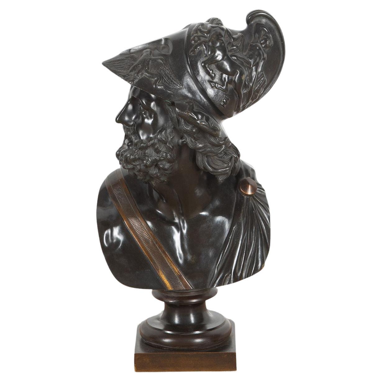 Grand Tour Bronze Bust of Ajax