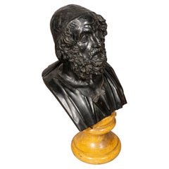 Grand Tour Bronze Bust of Homer