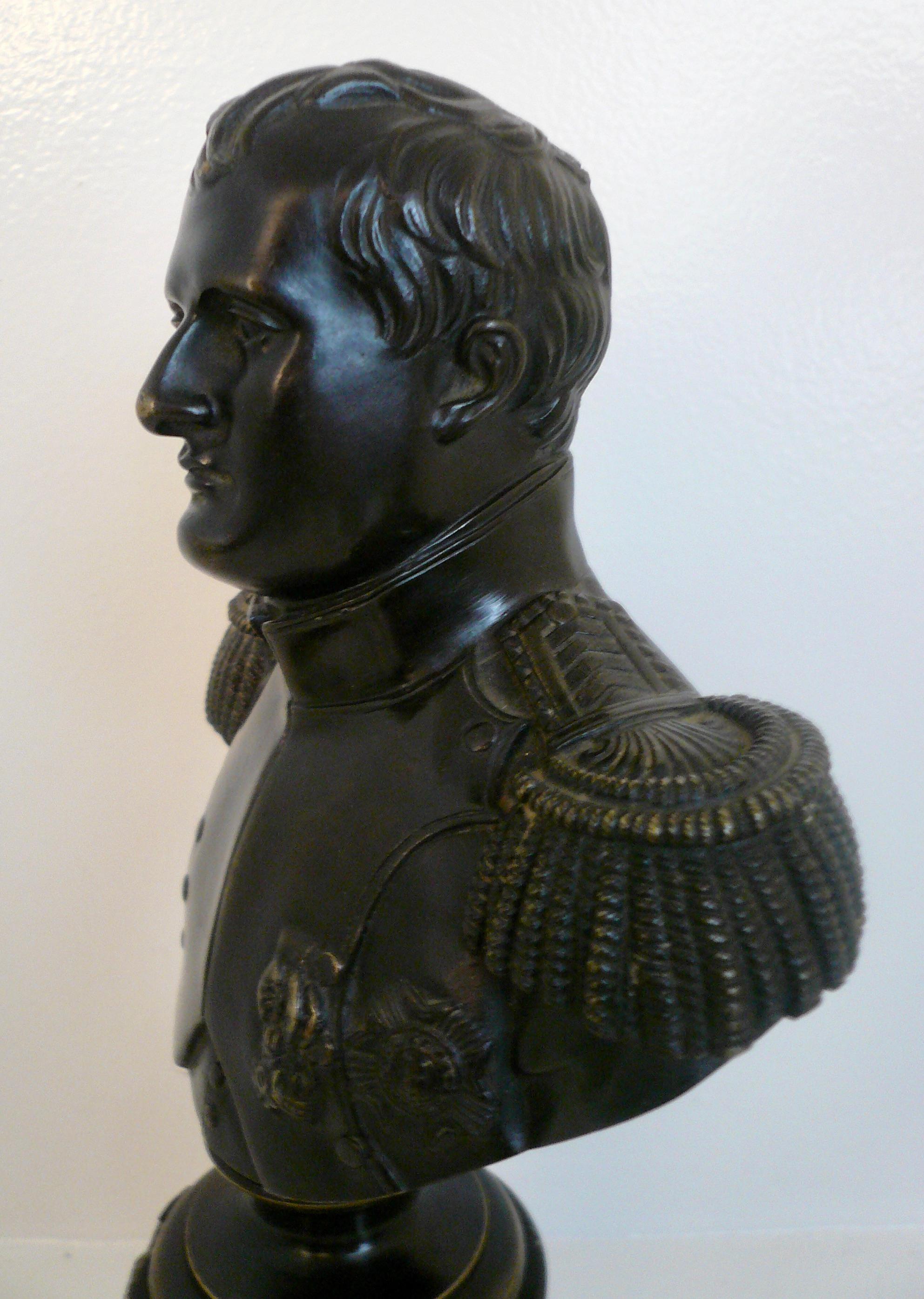 Grand Tour Bronze Bust of Napoleon on Marble Base 4
