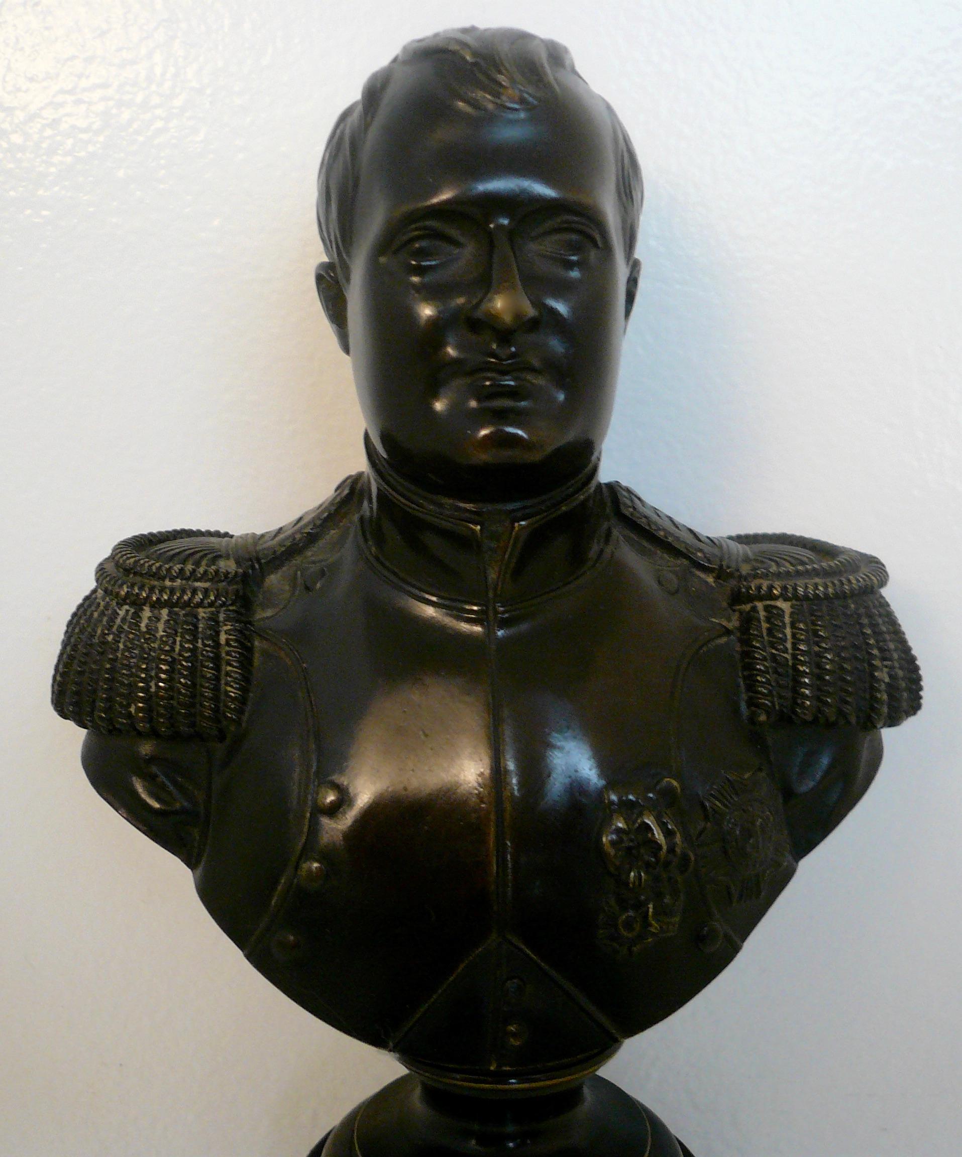 Grand Tour Bronze Bust of Napoleon on Marble Base 1