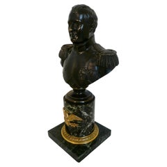 Grand Tour Bronze Bust of Napoleon on Marble Base