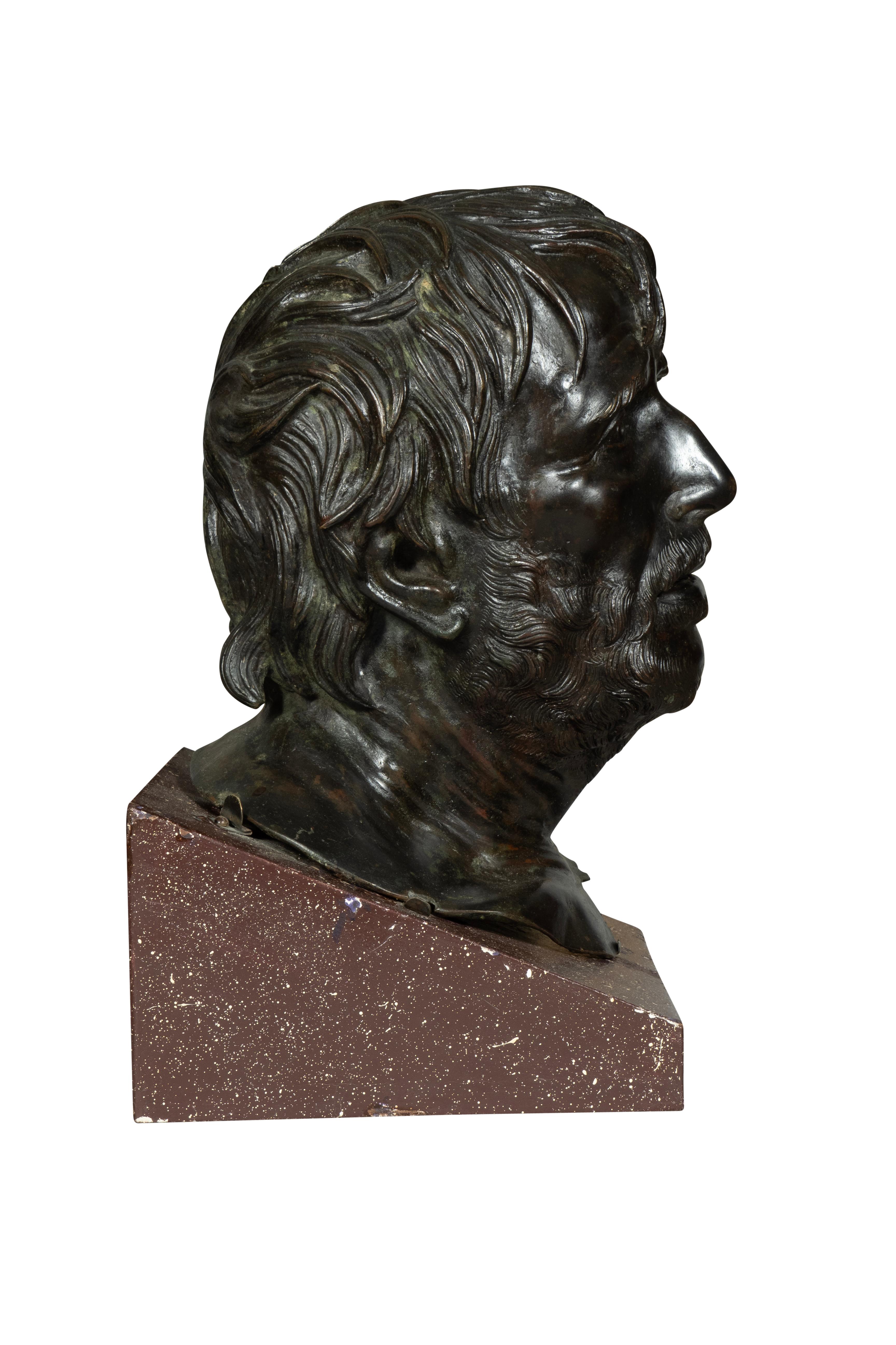 Gran Tour Busto de bronce de Séneca Italiano en venta