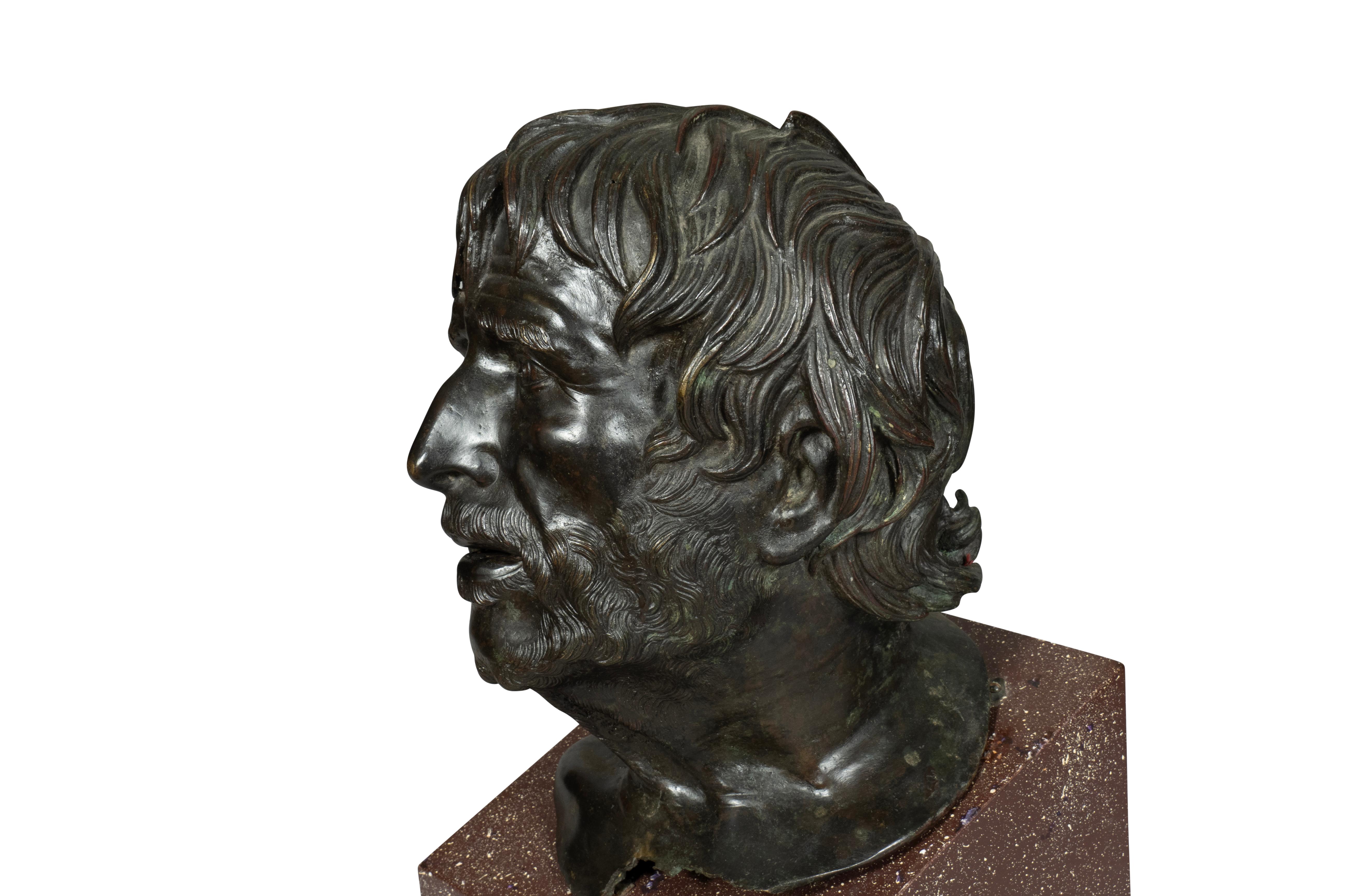 Gran Tour Busto de bronce de Séneca Bronce en venta