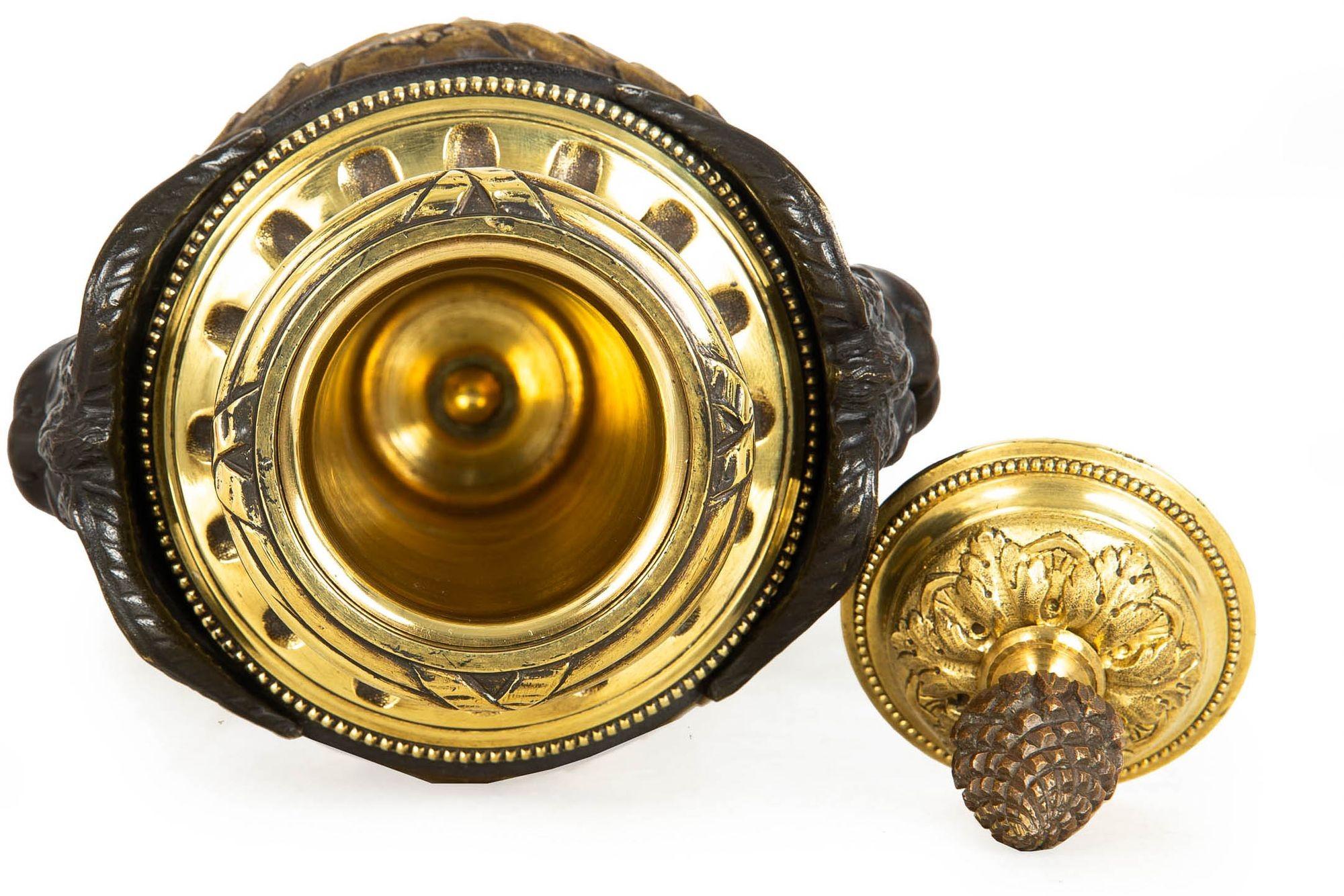 Grand Tour Bronze Cassolette-Urnenvase nach Claude Michel Clodion, Grand Tour, um 1870 im Angebot 11