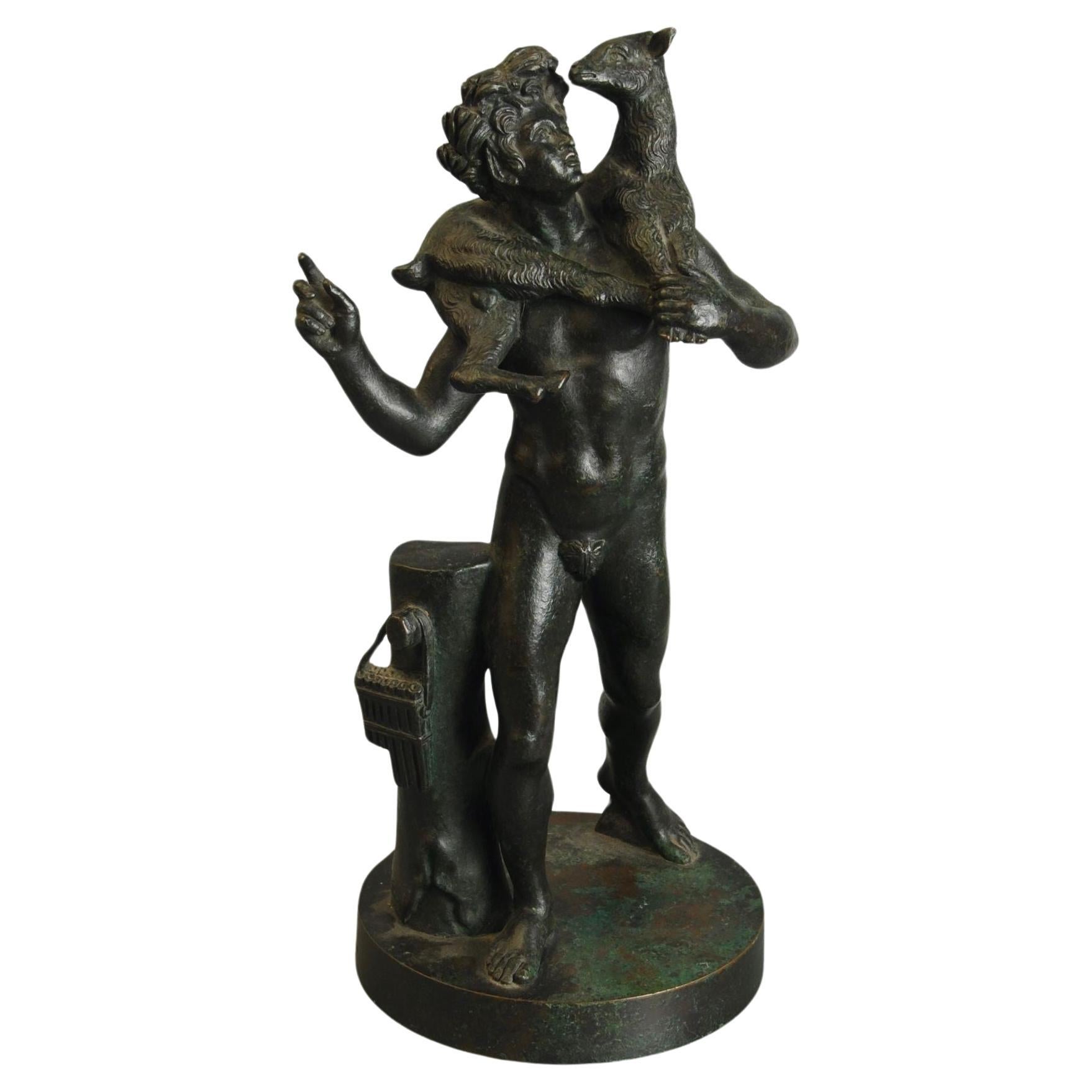 Grand Tour Bronze Figure Of Bacchus For Sale