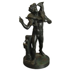 Used Grand Tour Bronze Figure Of Bacchus