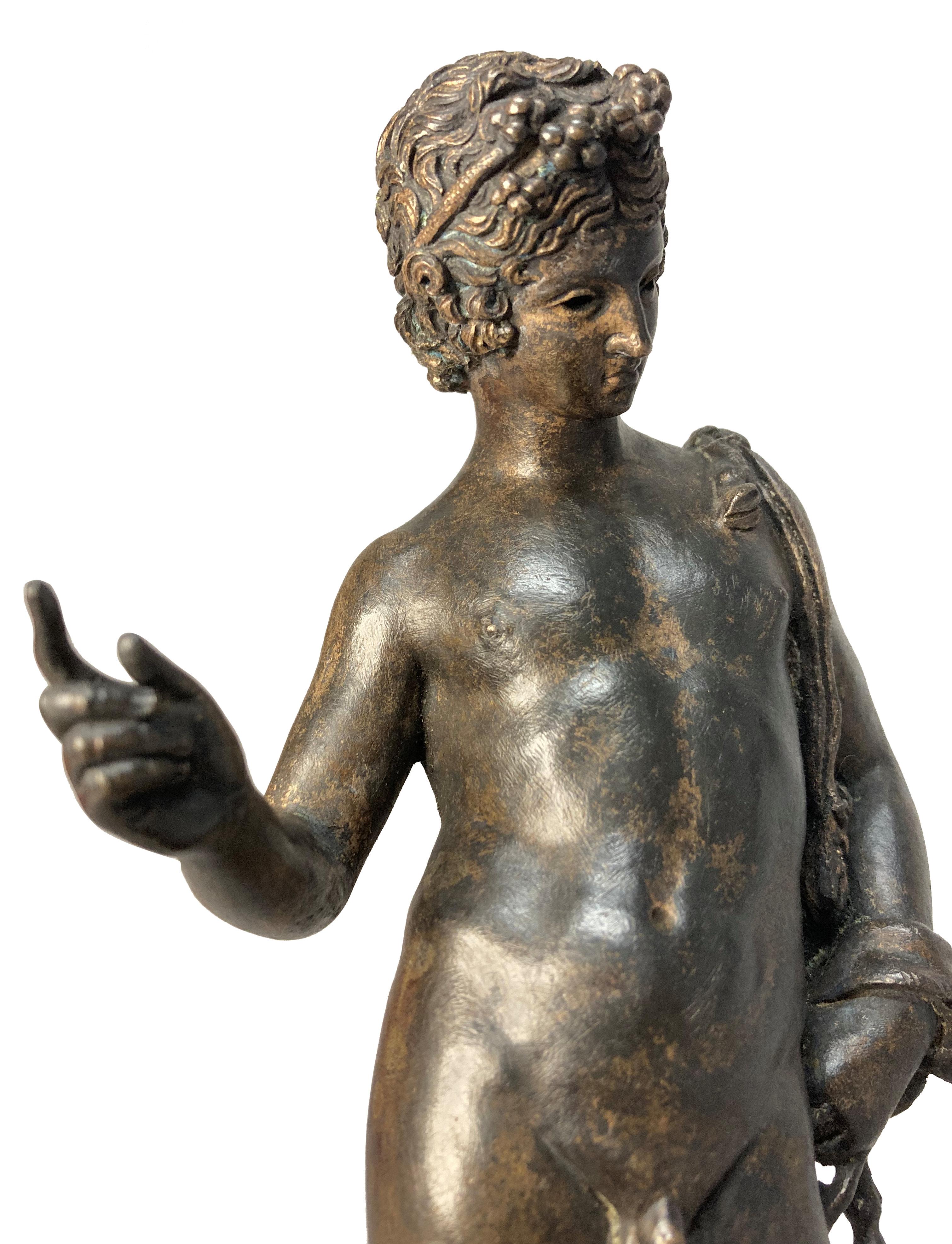 English Grand Tour Bronze Figure Of Narcissus
