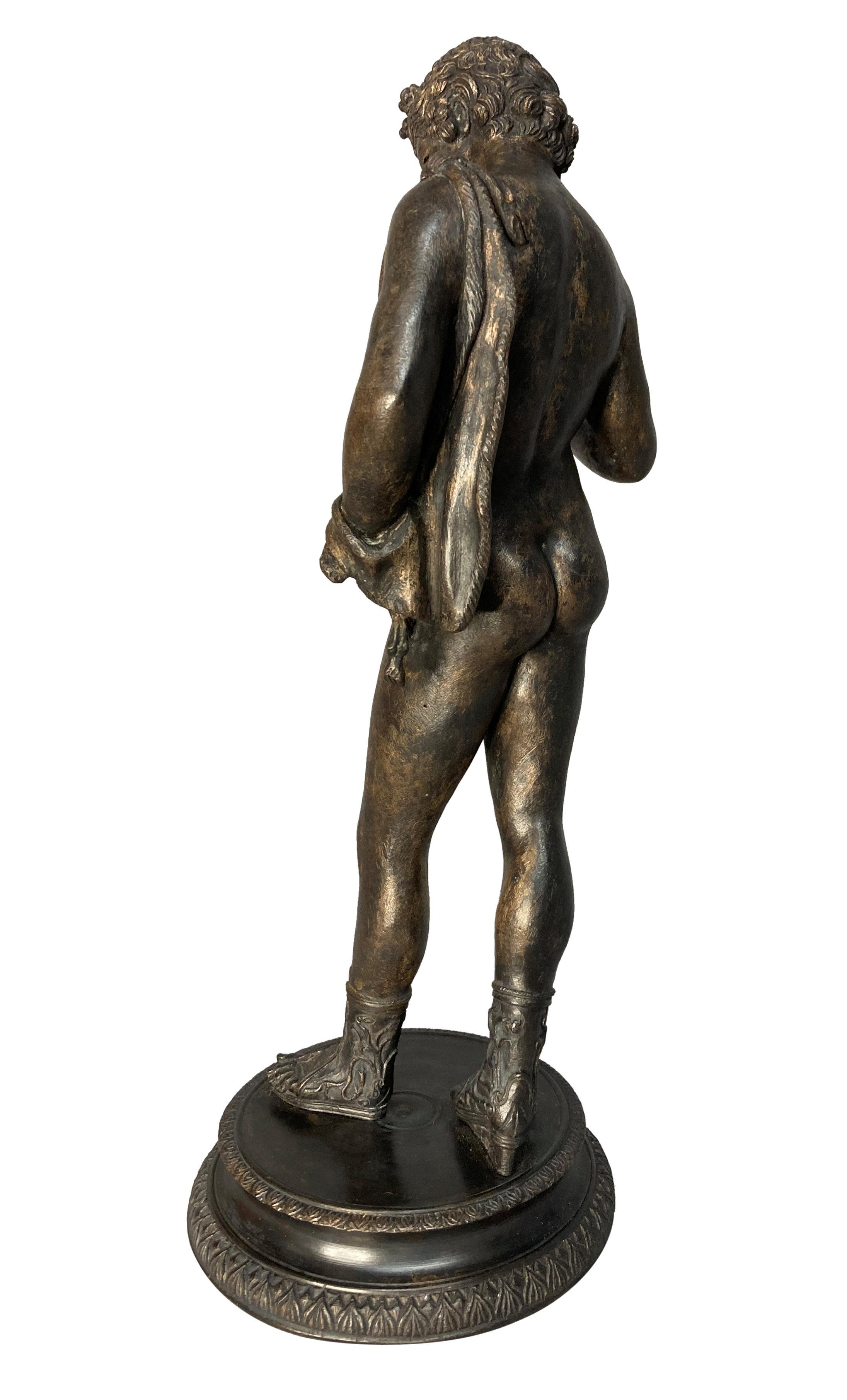 Grand Tour Bronze Figure Of Narcissus In Good Condition In London, GB