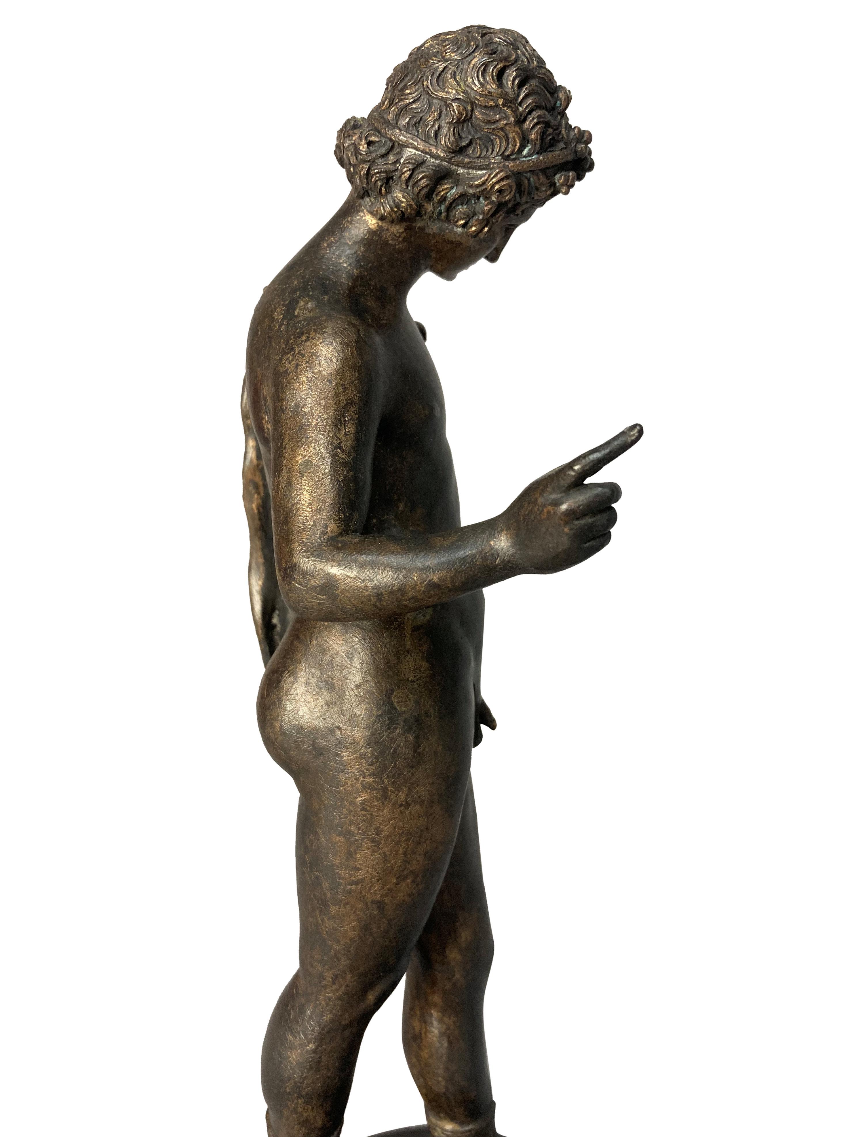 Grand Tour Bronze Figure Of Narcissus 1