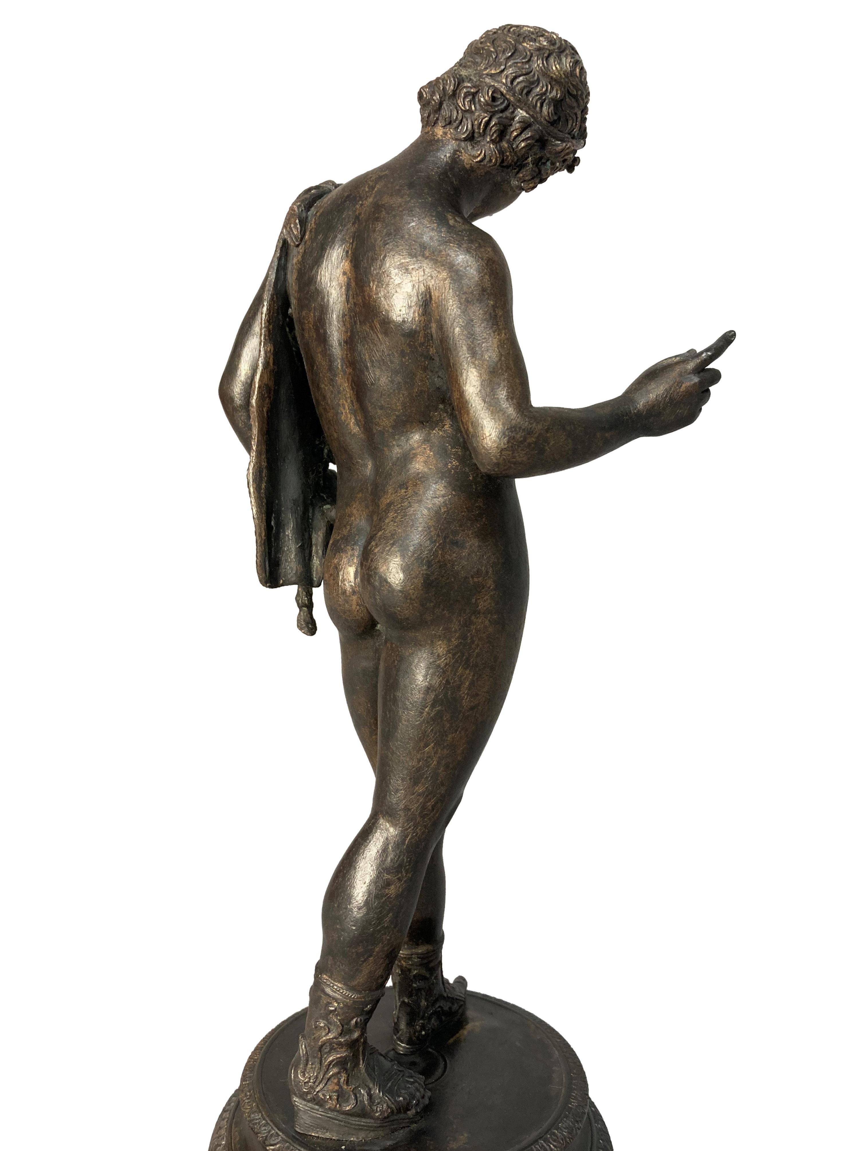 Grand Tour Bronze Figure Of Narcissus 2