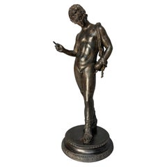 Antique Grand Tour Bronze Figure Of Narcissus