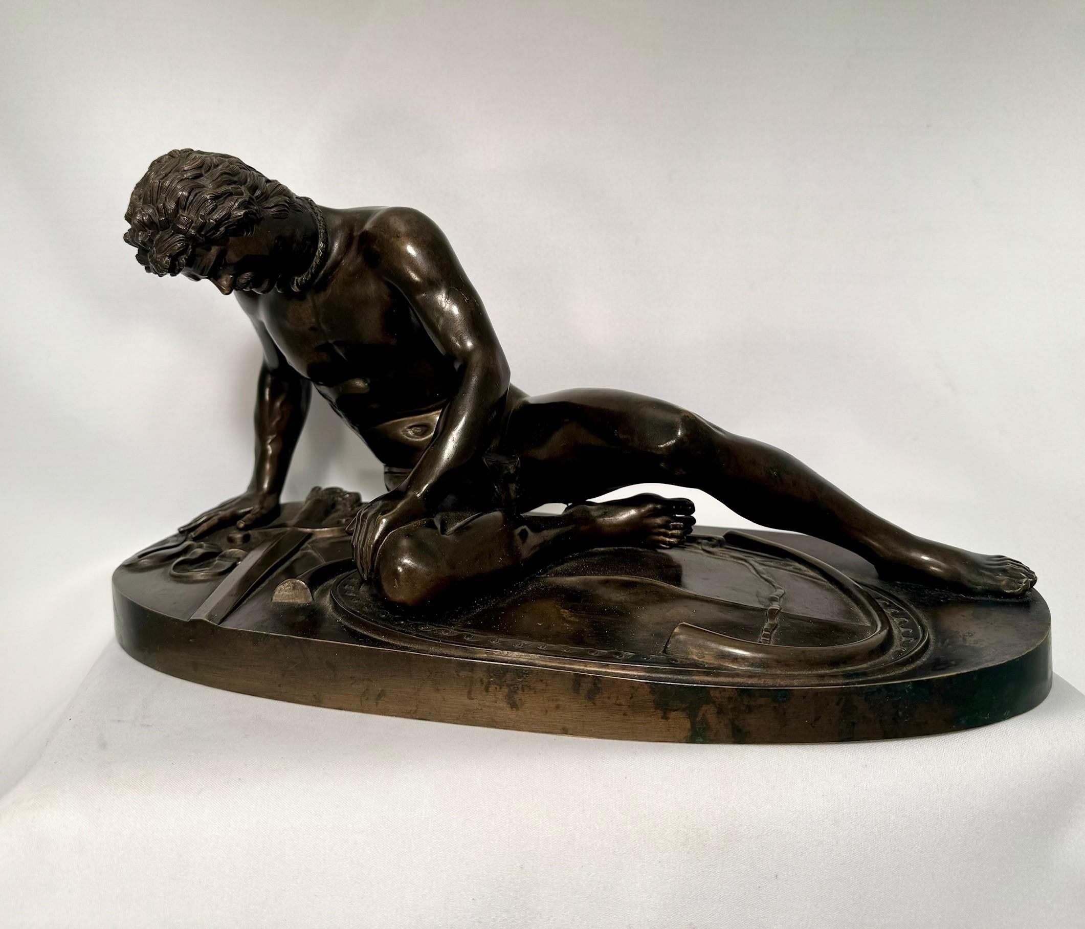 Figura de bronce del Grand Tour de finales del siglo XIX de 