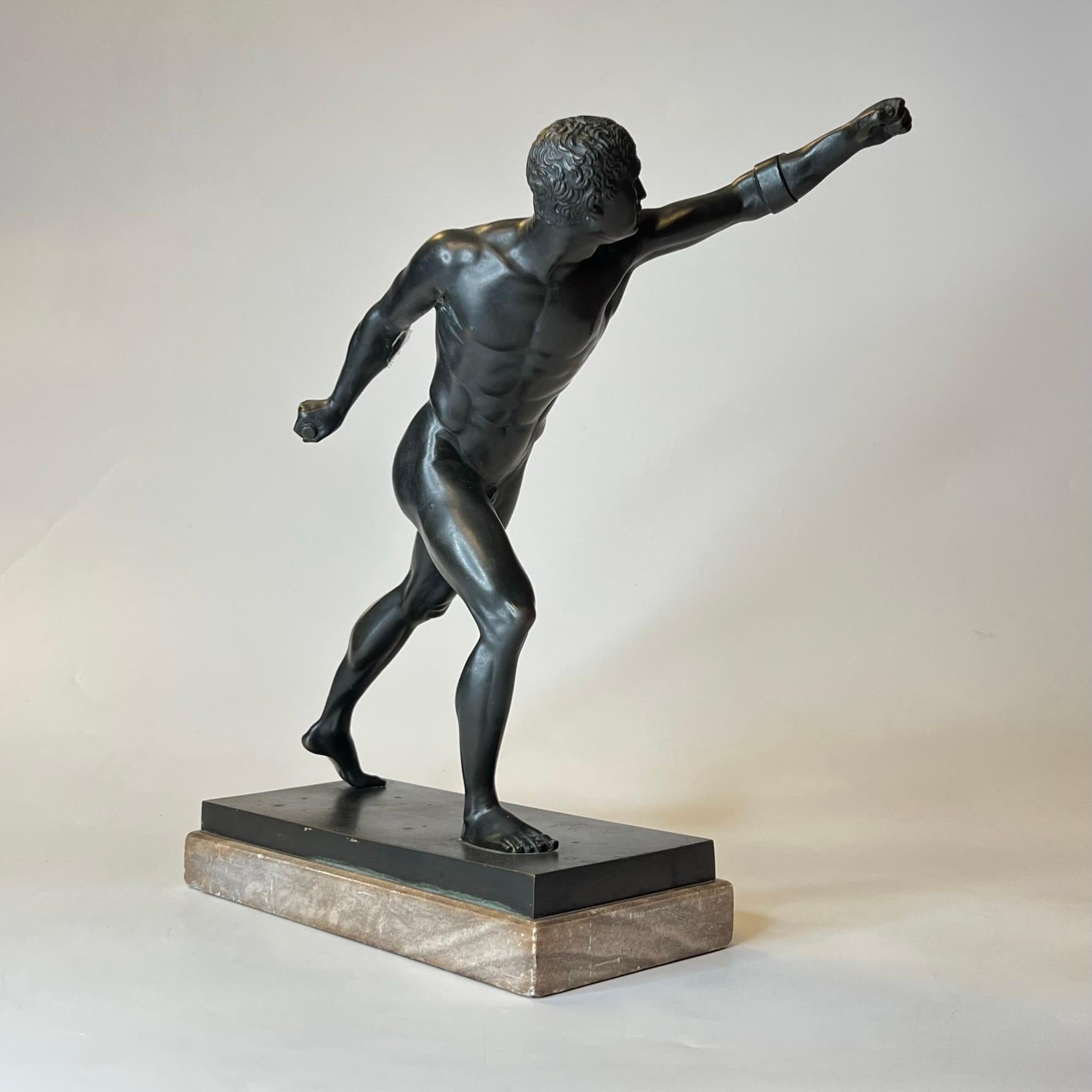 Grand Tour Bronze Figurine of Roman Gladiator 4