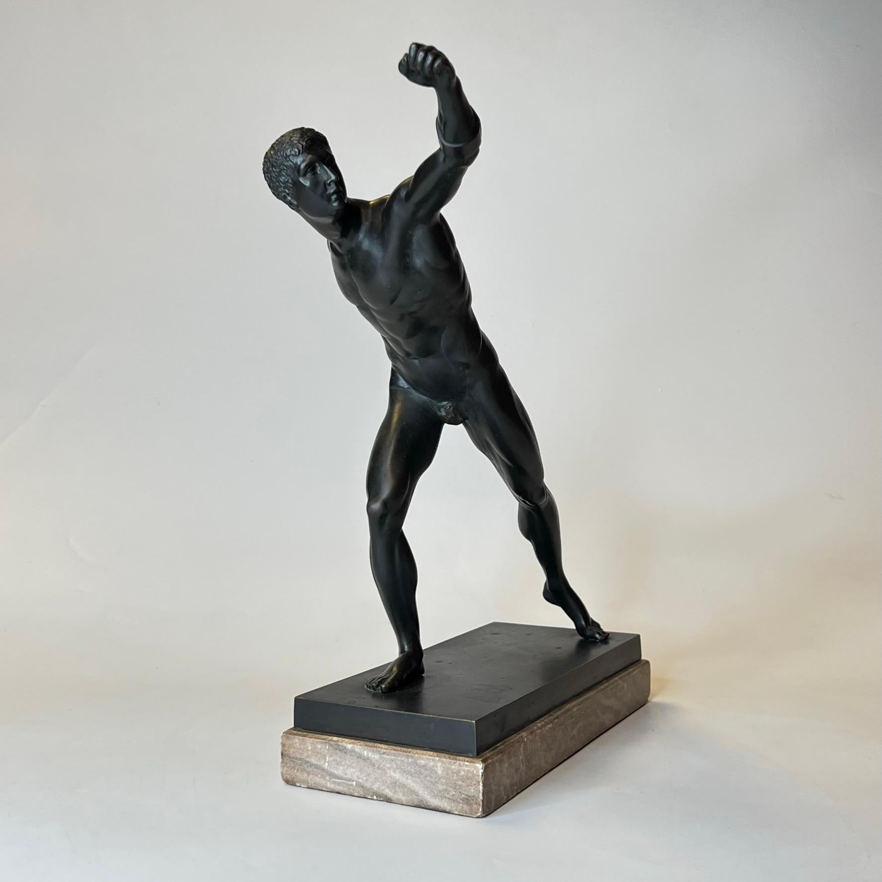 Italian Grand Tour Bronze Figurine of Roman Gladiator