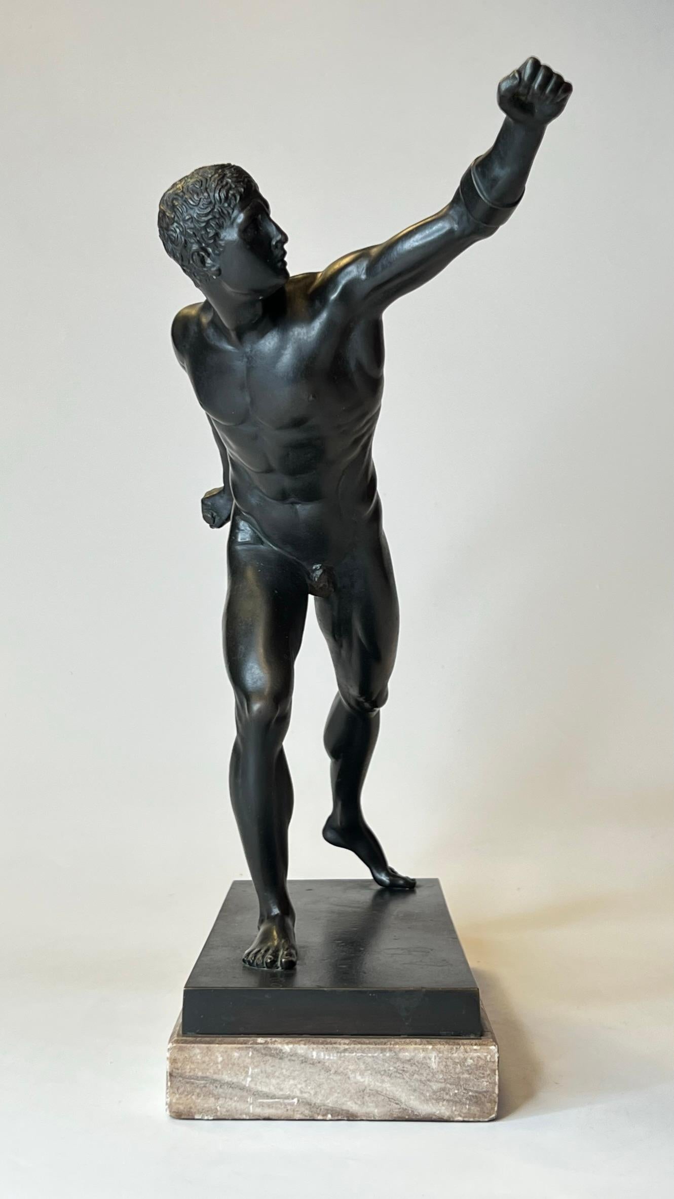 Grand Tour Bronze Figurine of Roman Gladiator 1