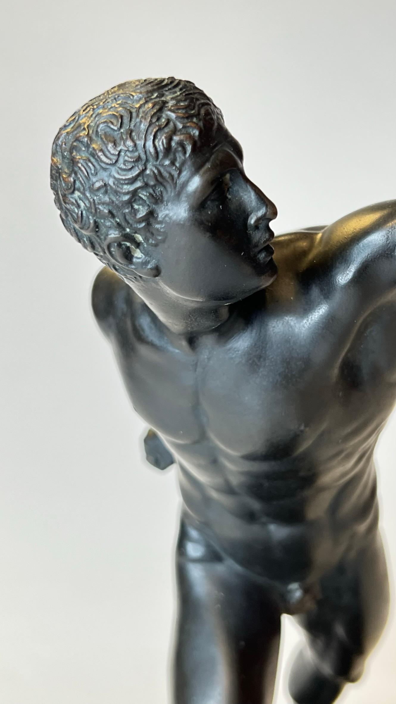 Grand Tour Bronze Figurine of Roman Gladiator 2