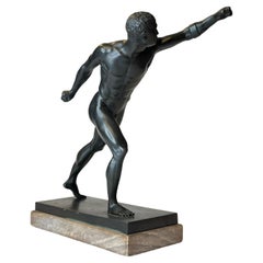Grand Tour Bronze Figurine of Roman Gladiator