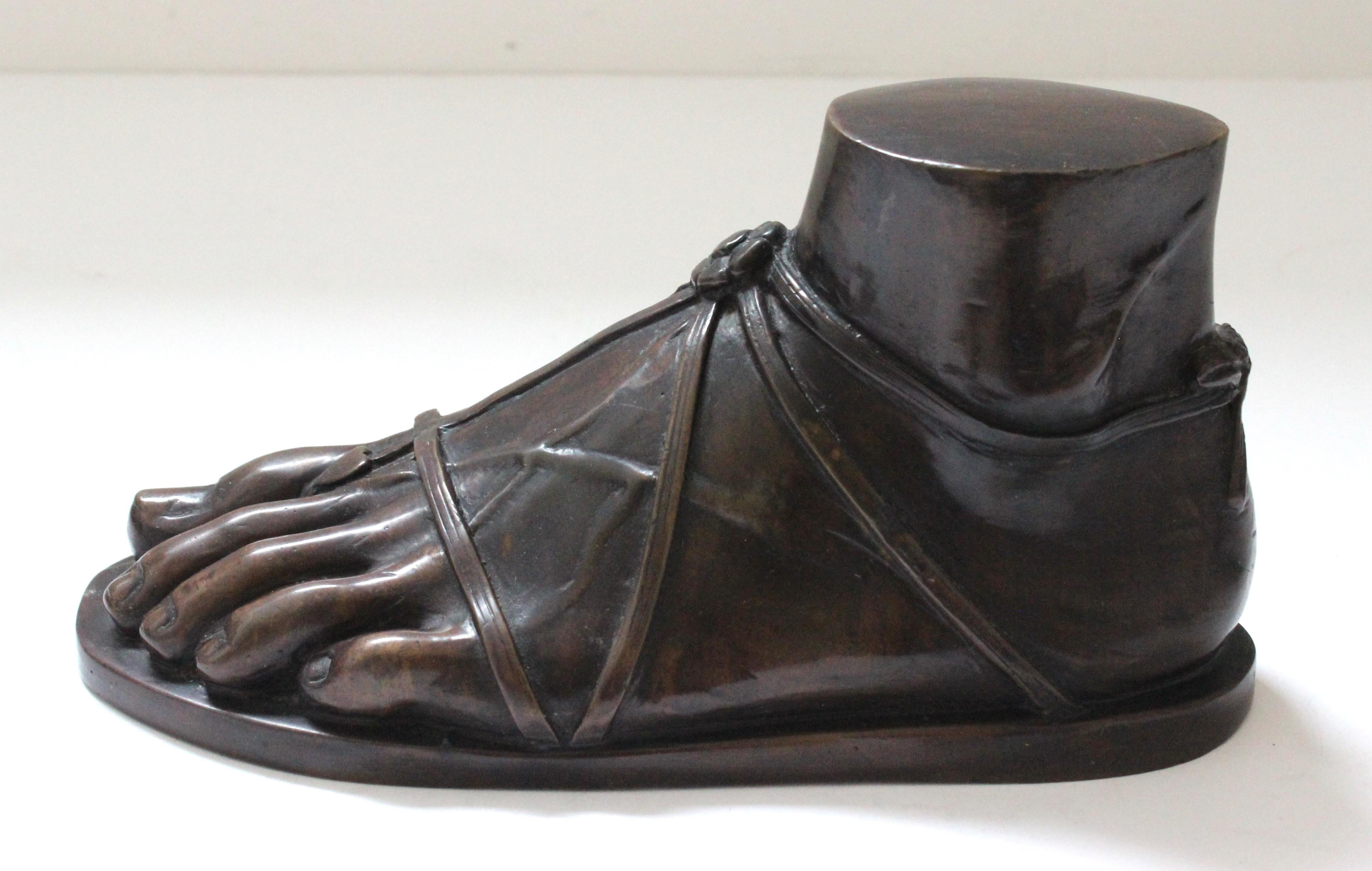 Thai Grand Tour Bronze Greco-Roman Sandled Foot by Maitland Smith