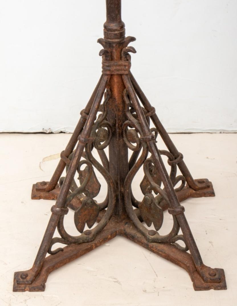 Grand Tour Bronze Jardiniere on Wrought Iron Stand For Sale 1