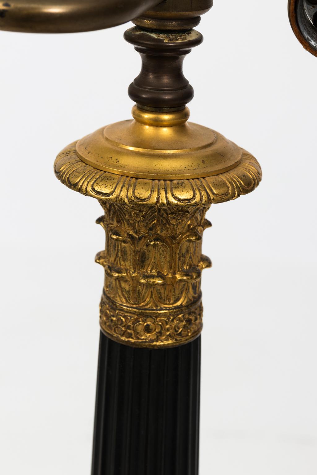 Painted Grand Tour Bronze Lamp