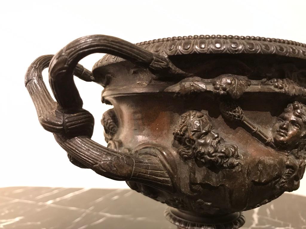 Grand Tour Bronze Model of the Warwick Vase 3