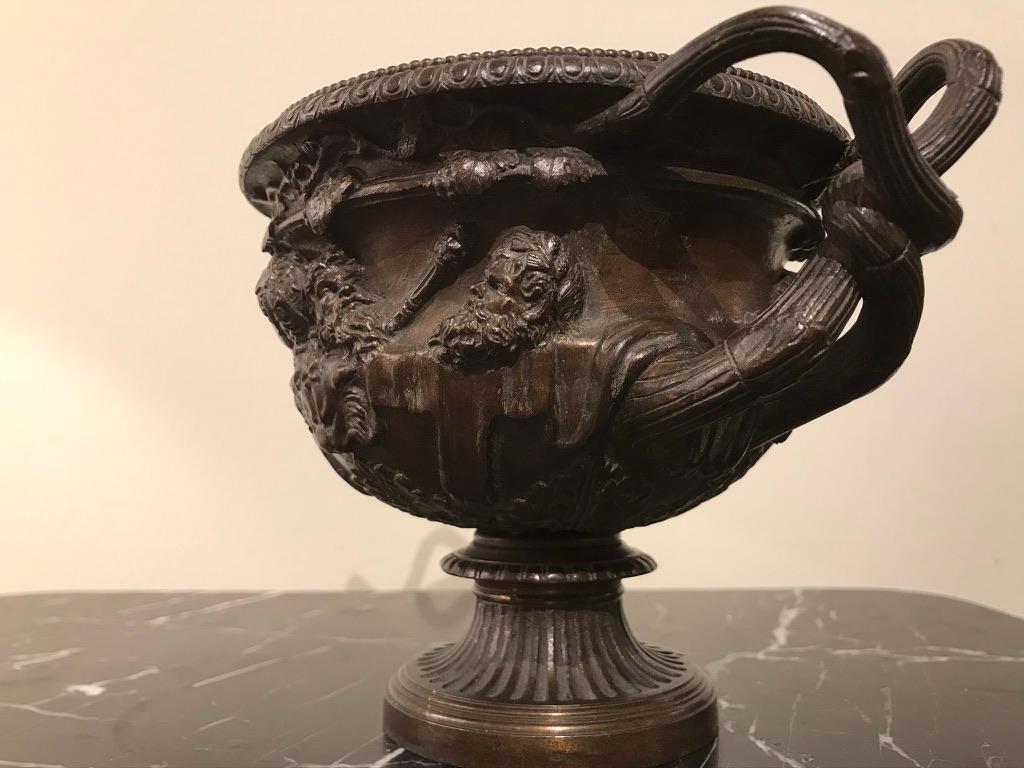 Cast Grand Tour Bronze Model of the Warwick Vase