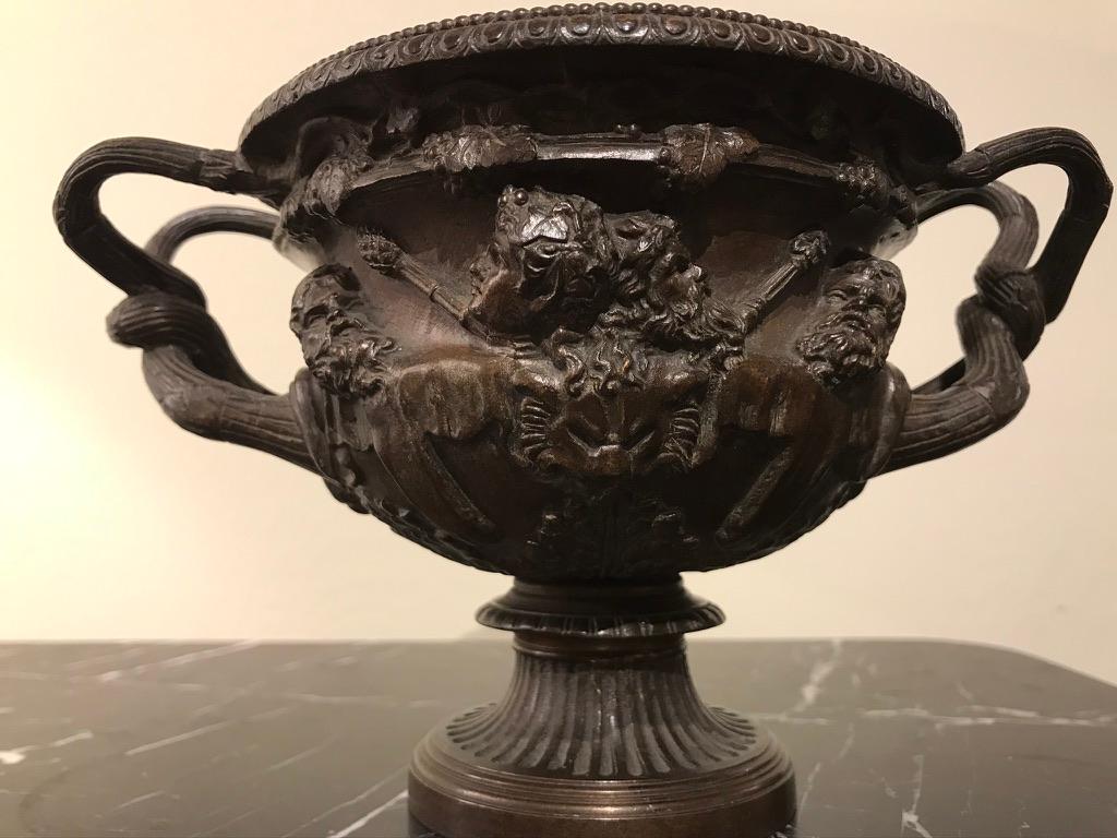 Grand Tour Bronze Model of the Warwick Vase 1