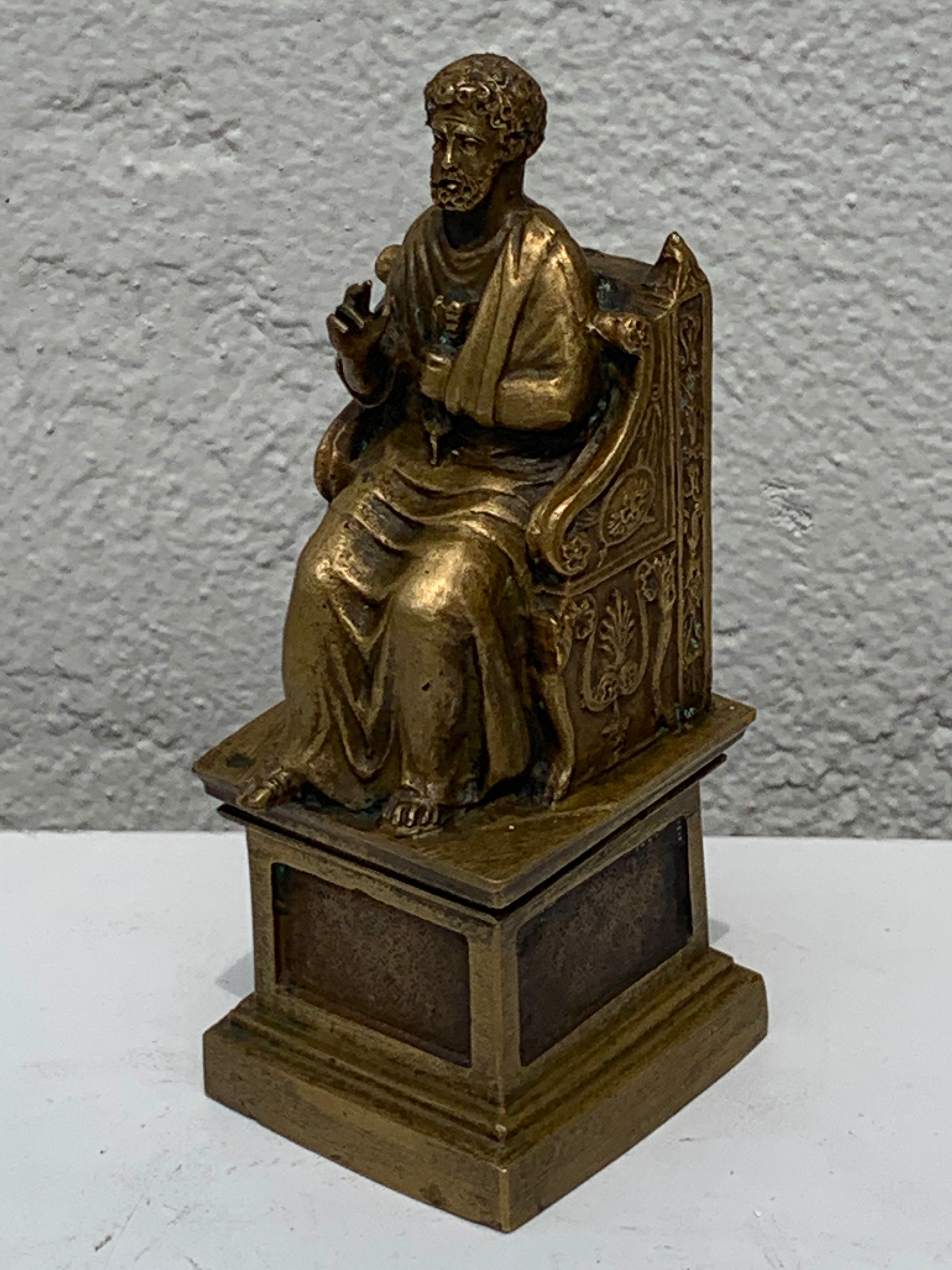 Cast Grand Tour Bronze of St. Peter after Arnolfo di Cambio