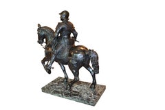 Grand Tour Bronze of the Equestrian Statue of Colleoni After Verrocchio