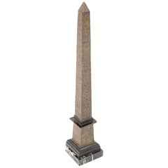 Grand Tour Bronze of the Luxor Obelisk, Place de la Concorde, Paris, 1836
