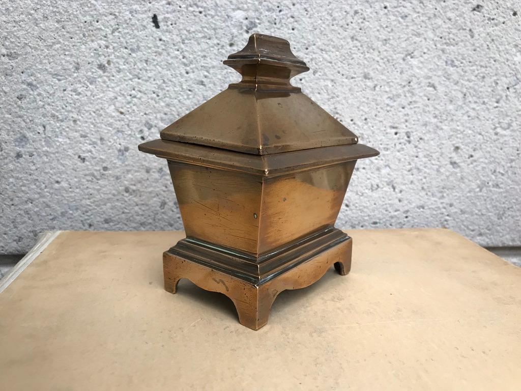 19th Century Grand Tour Bronze Sarcophagus Form Box For Sale