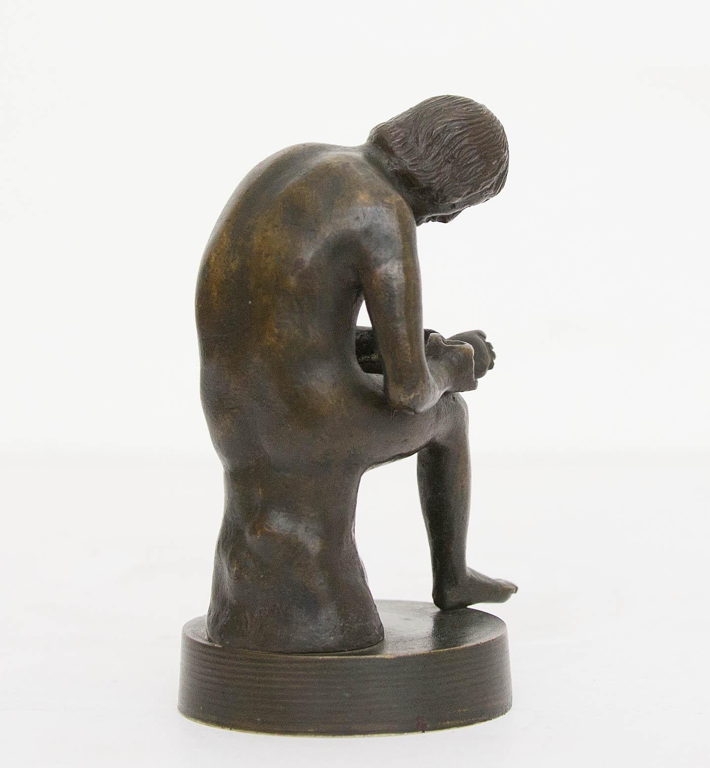 Italian Grand Tour Bronze Sculpture Boy with Thorn or Lo Spinario