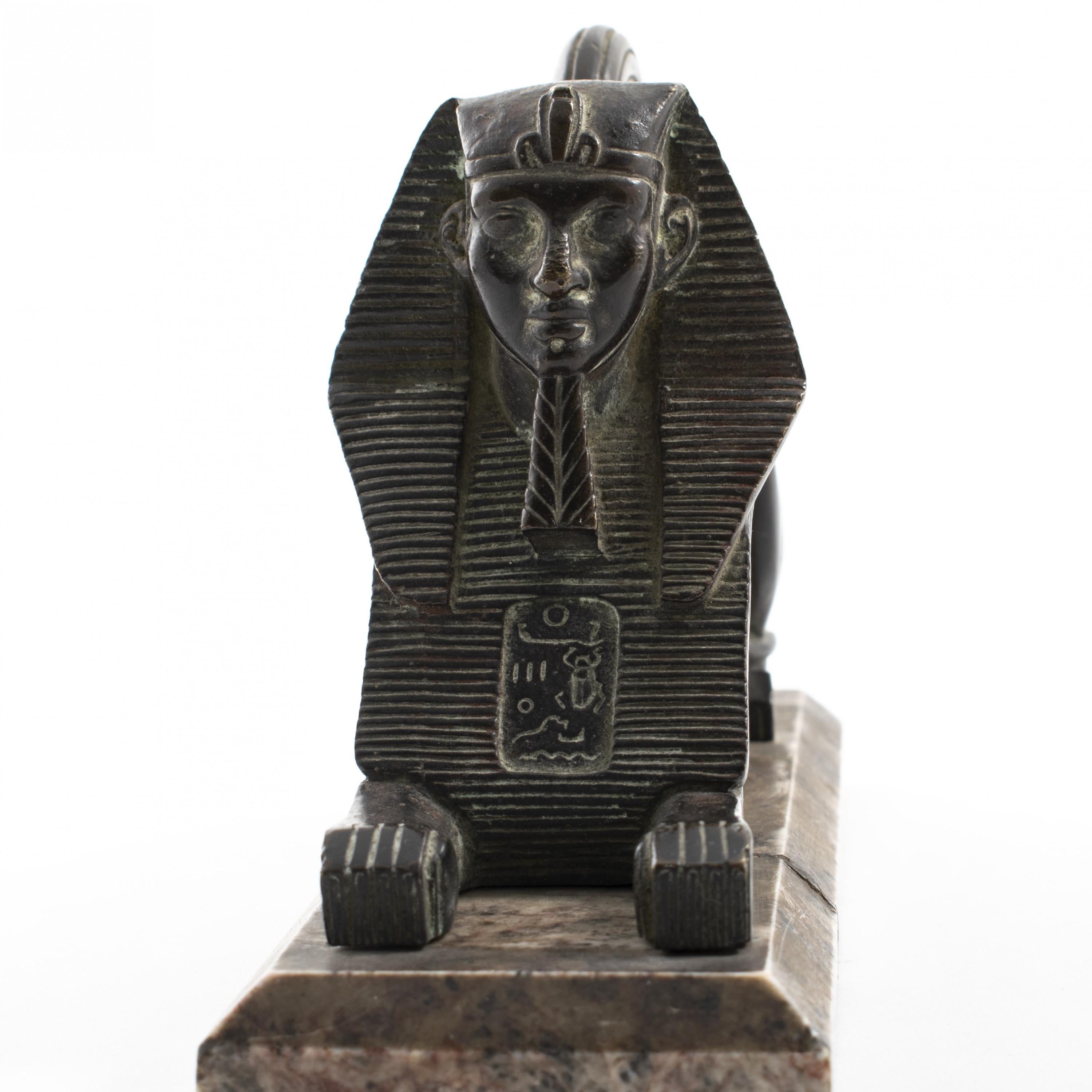 19th Century Grand Tour Bronze Sculpture of a Sphinx