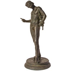 Grand Tour Bronze Sculpture of Narcissus