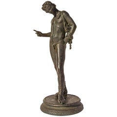 Grand Tour Bronze Sculpture of Narcissus