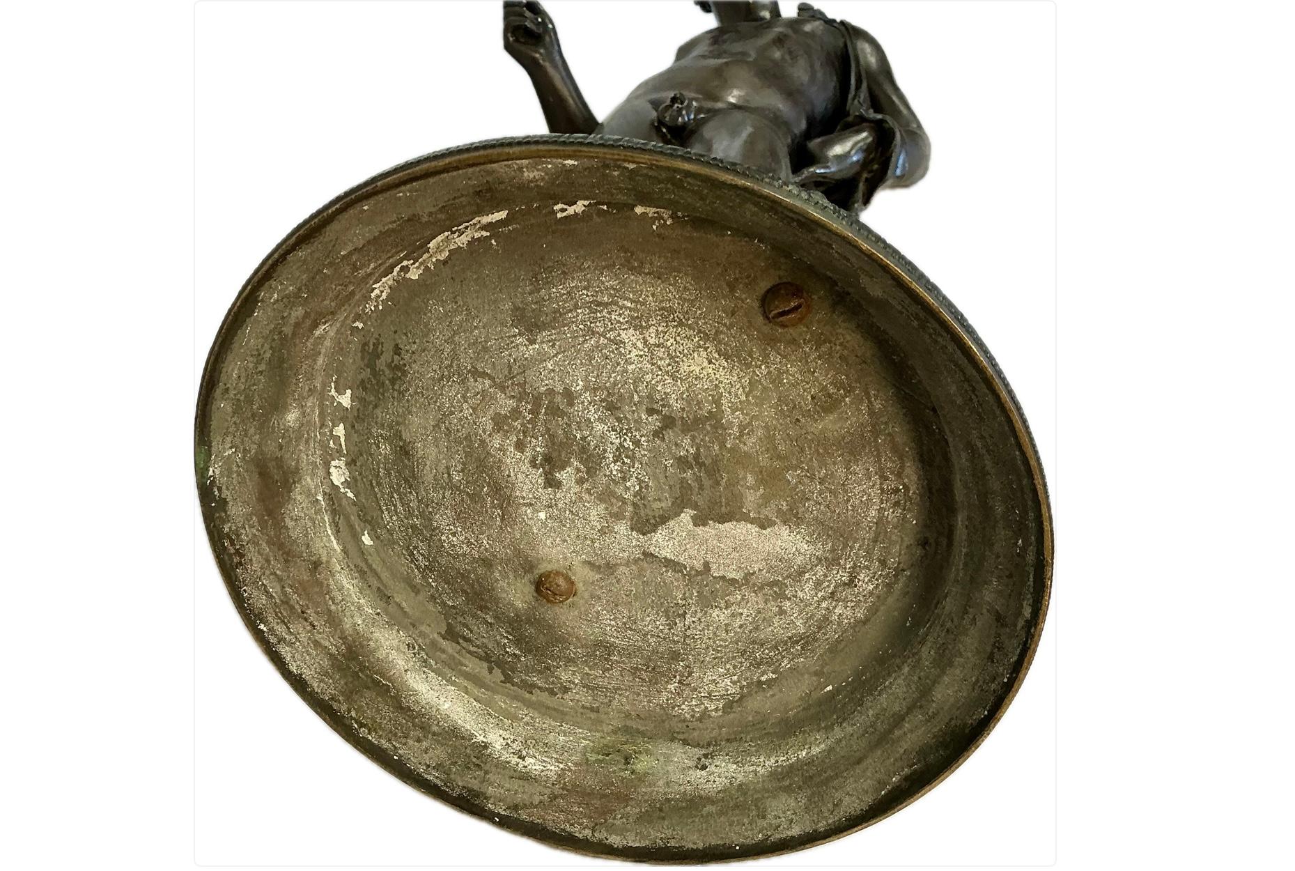 Gran Escultura De Bronce De Narciso Italiana Siglo XIX en venta 3