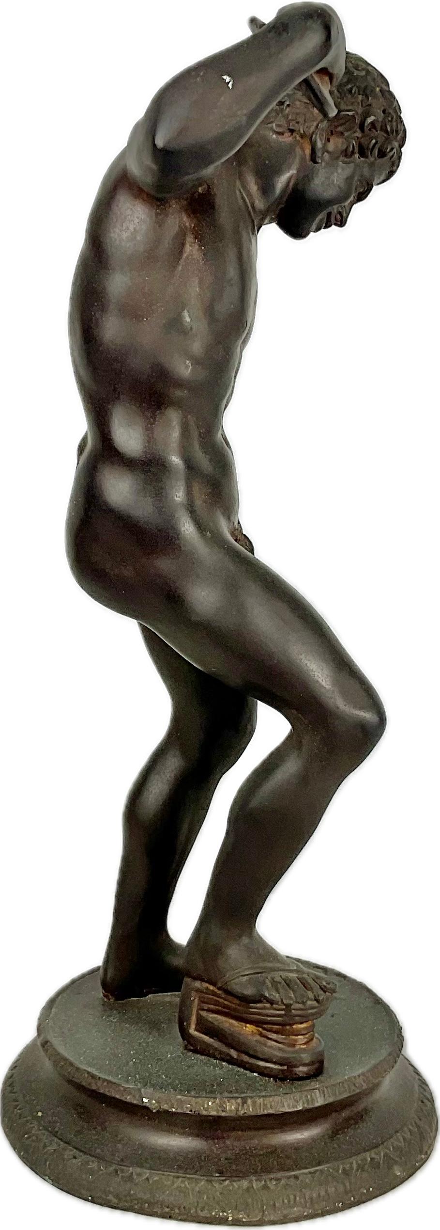 Gran Escultura De Bronce De Narciso Italiana Siglo XIX Italiano en venta