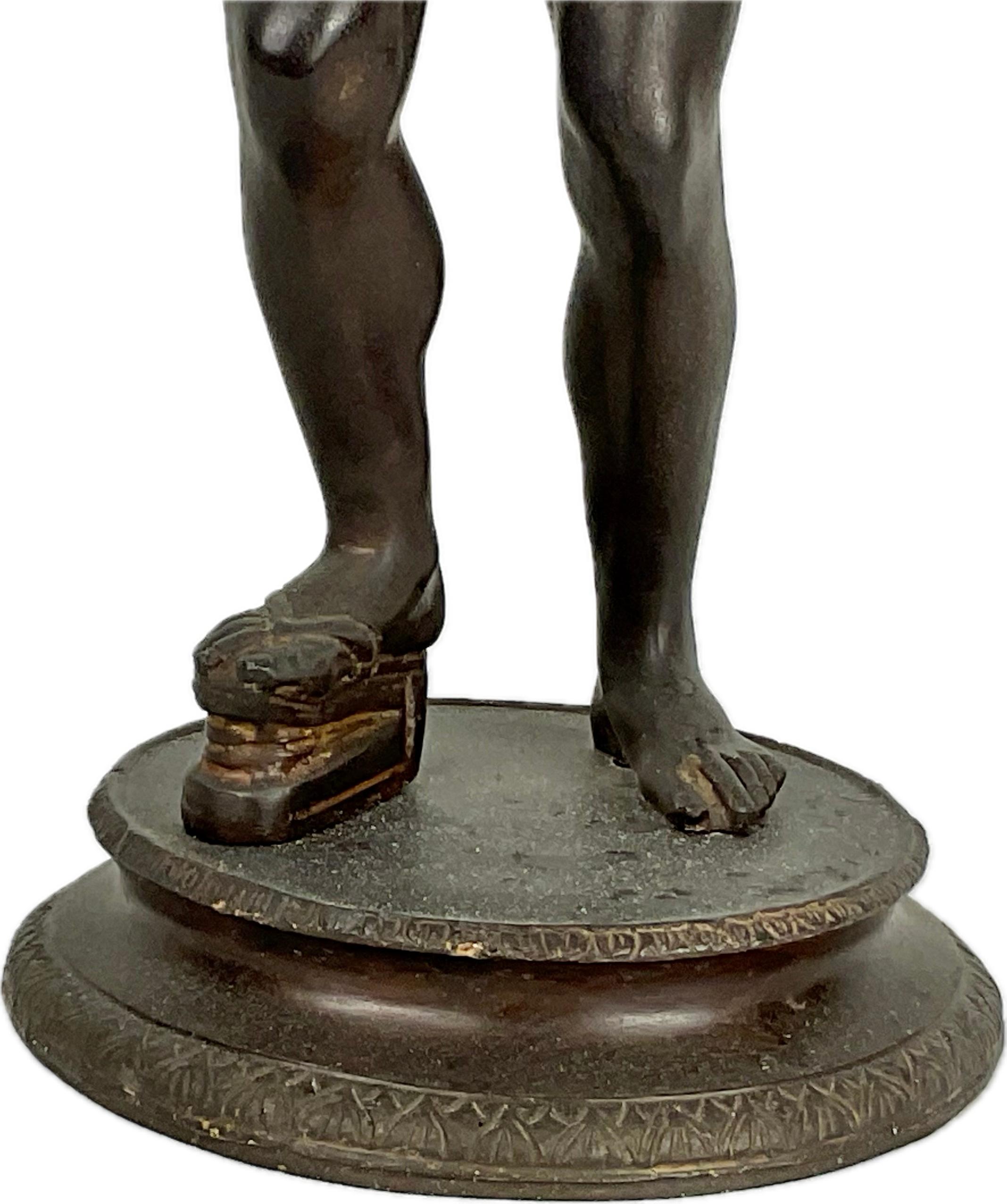 Gran Escultura De Bronce De Narciso Italiana Siglo XIX en venta 2