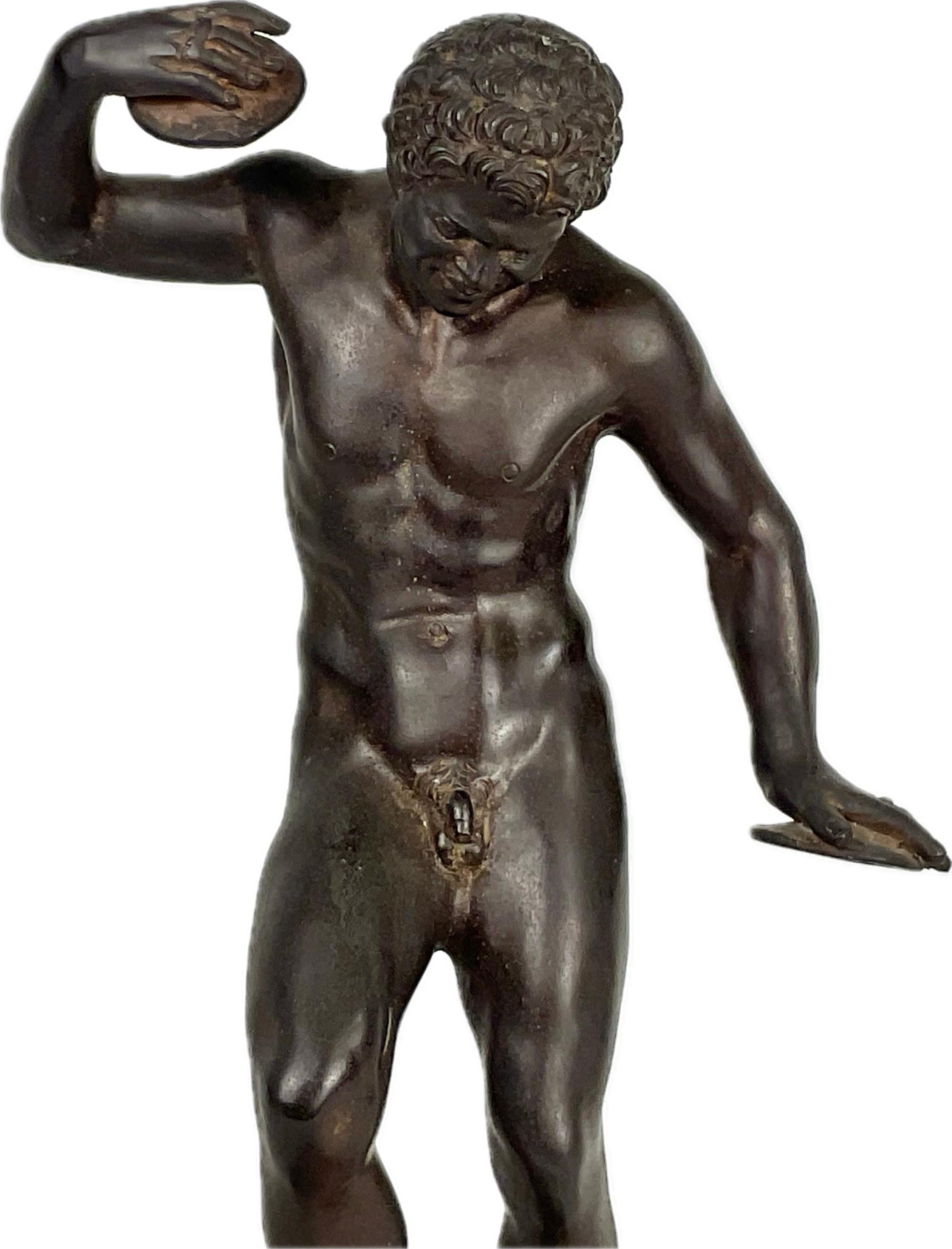 Gran Escultura De Bronce De Narciso Italiana Siglo XIX en venta 3